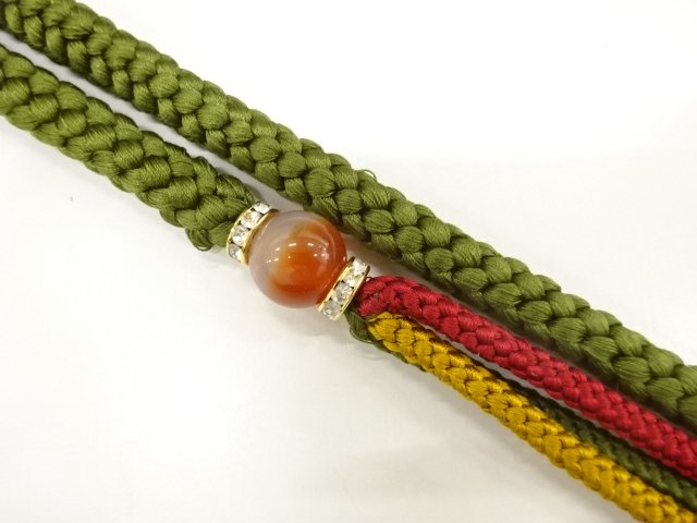 JAPANESE HAND-TIED OBIJIME CORD FOR FURISODE / UNUSED